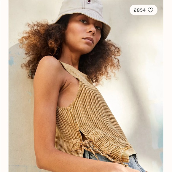 FREE PEOPLE black sleeveless interlaken tank - Picture 3 of 8